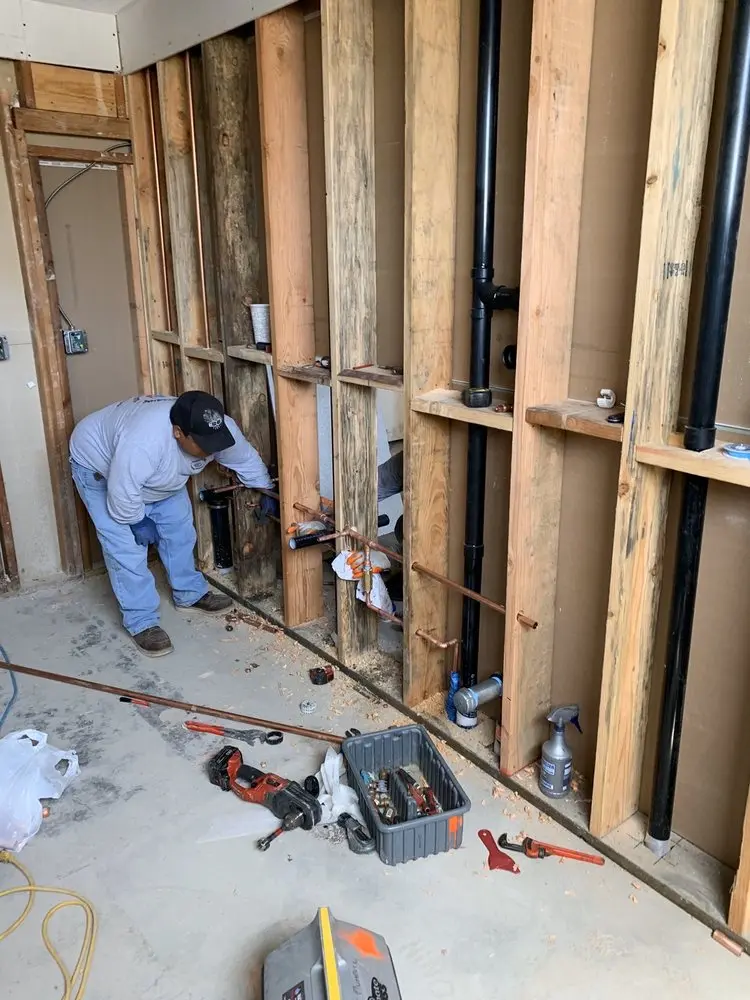 Commercial rough-in plumbing for Gas Line Repair in Stringtown